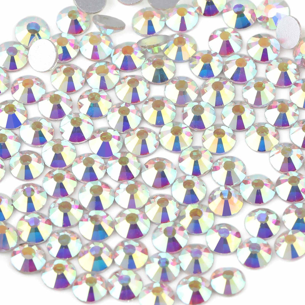 BEADSLAND close-up of faceted crystal surface, highlights bright reflective sparkle benefit