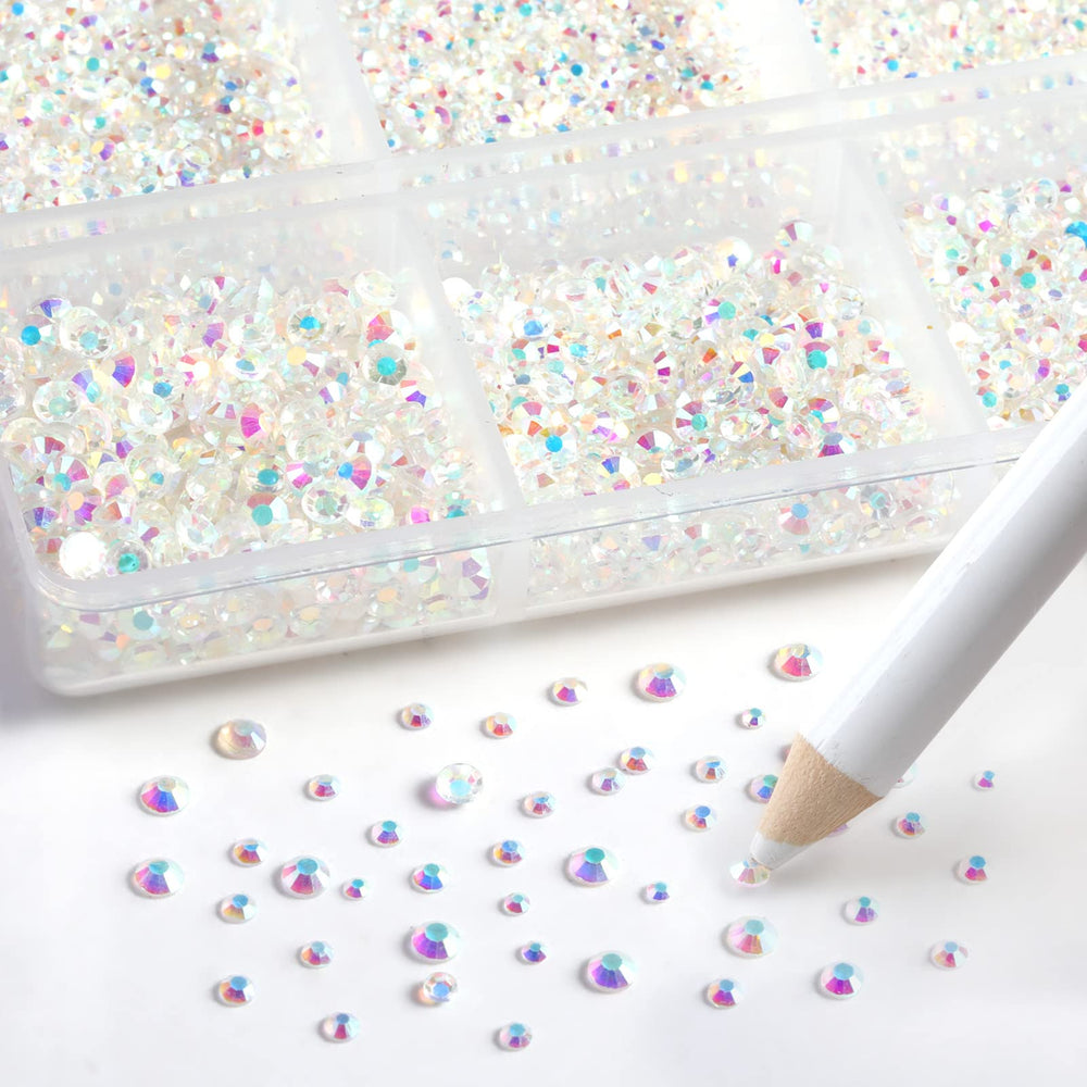 BEADSLAND compartment size assortment with six sorted rhinestone sizes for fast selection