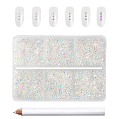 BEADSLAND front box display showing neat compartments and included gems for easy storage