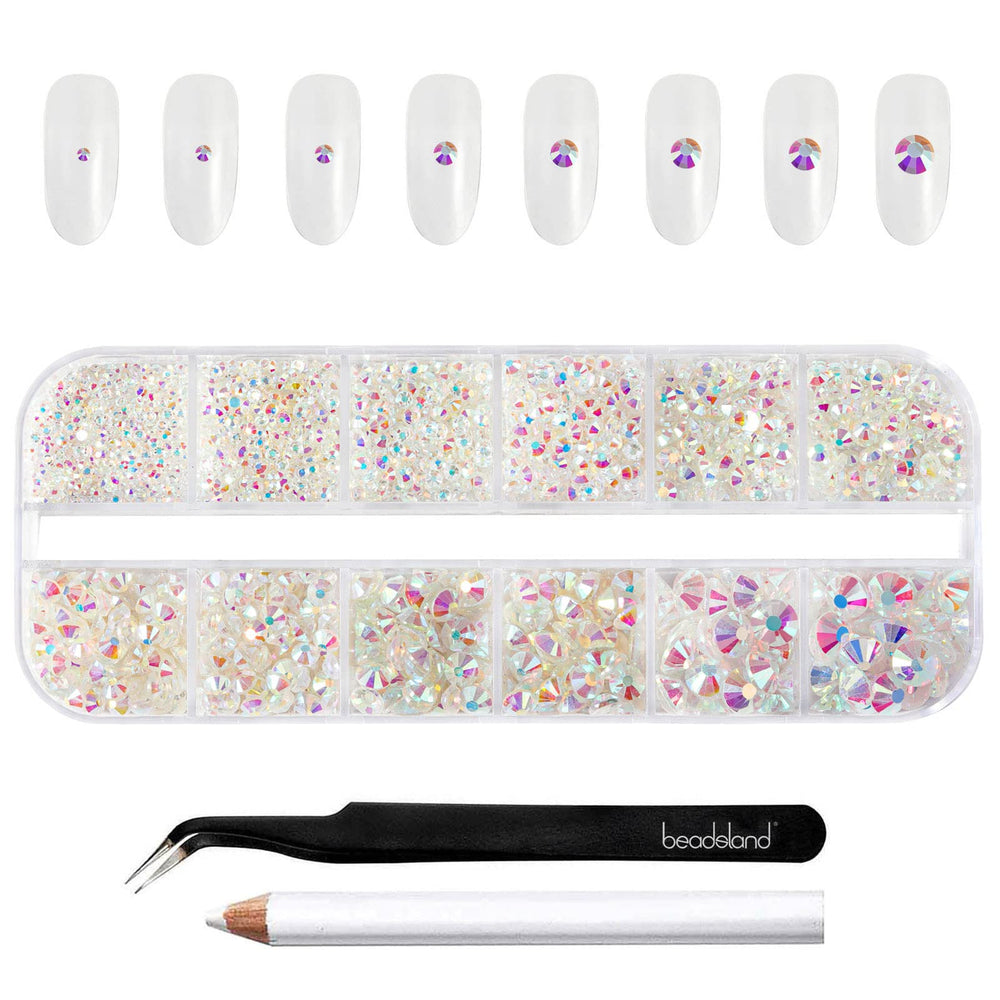 BEADSLAND front package view showing organized 2500-piece kit and tools for easy start