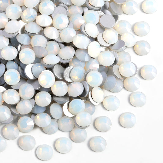 BEADSLAND front pack of 1440 white opal SS6 rhinestones showing quantity benefit