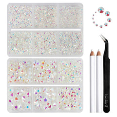 BEADSLAND front packaging showing organized dual box and crystal variety for easy storage