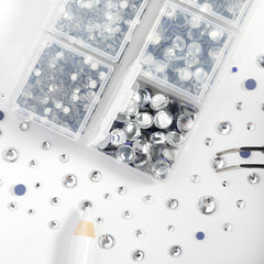 BEADSLAND rhinestones being heat-applied with an iron showing secure adhesion