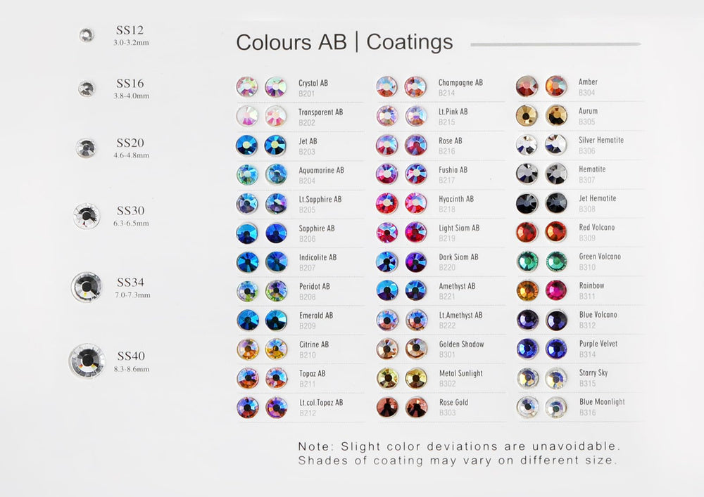 BEADSLAND sample card on a craft table showing inspiration and easy ordering reference