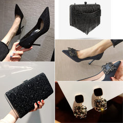 BEADSLAND rhinestones embellishing a bag showing upgrade potential for accessories