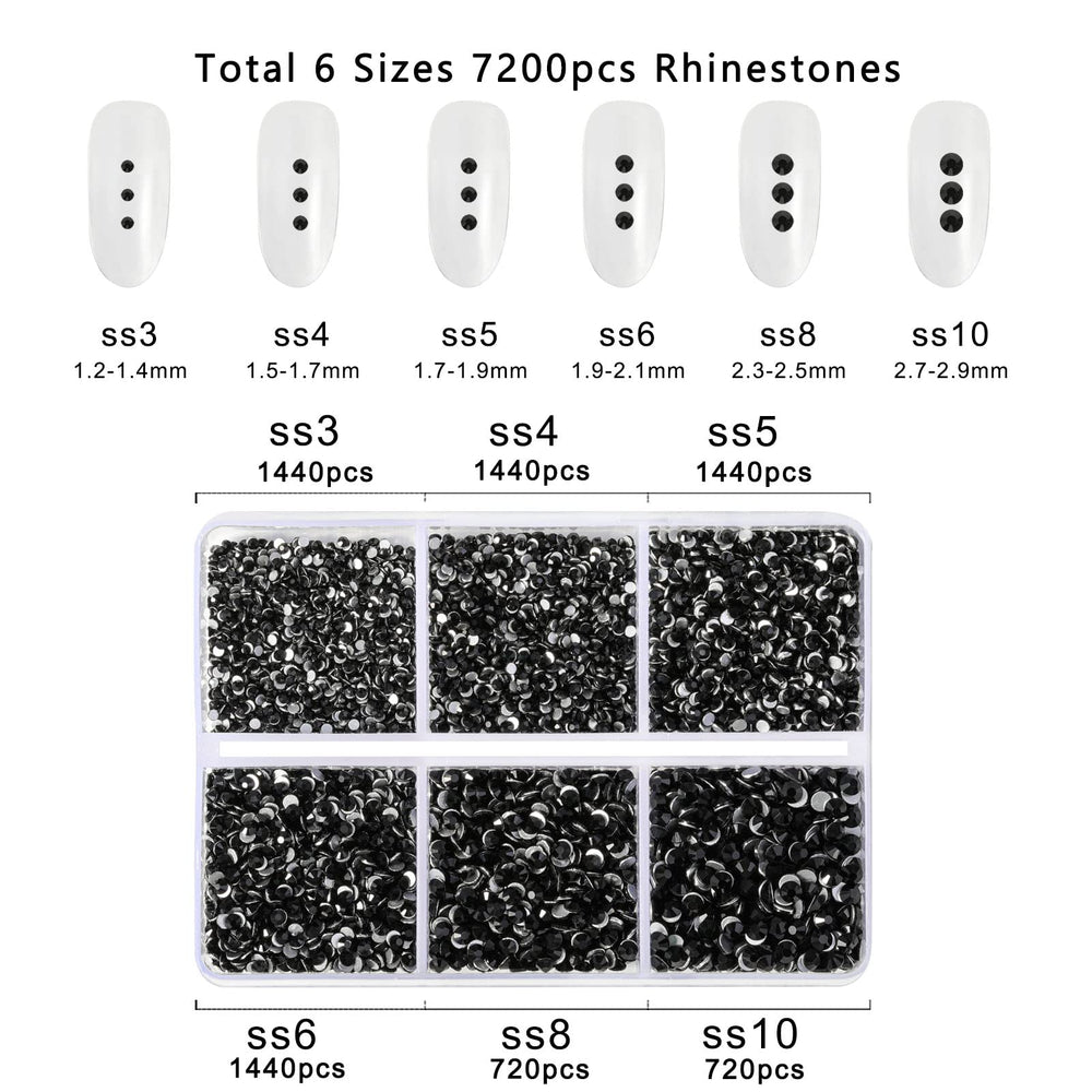 BEADSLAND compartment tray with mixed sizes, clear view of size differences