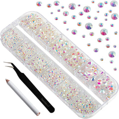 BEADSLAND size grid displaying SS4 to SS30 rhinestones for precise selection benefit