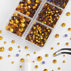 BEADSLAND rhinestones being heat-applied with iron demonstrating secure bond