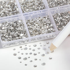 BEADSLAND wax pencil picking up rhinestone demonstrating precise placement benefit