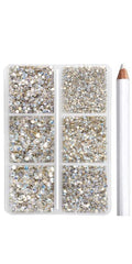 BEADSLAND wax pencil closeup used to pick up tiny rhinestones for accurate placement