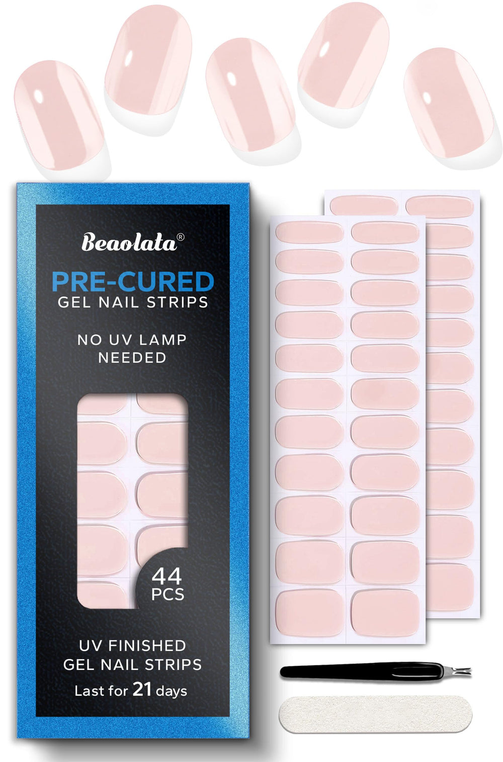 Beaolata front packaging showing Baby Blossom Pink and kit contents, highlights convenience
