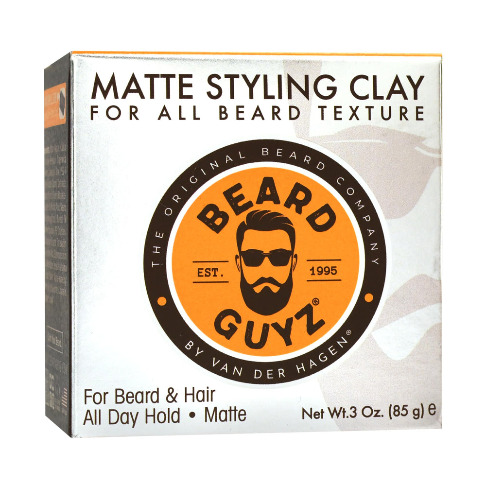 Beard Guyz open pot displaying smooth clay texture for easy scooping
