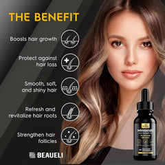 beaueli applied to beard area demonstrating targeted density support
