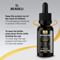 beaueli single bottle label close-up highlighting concentration and clarity