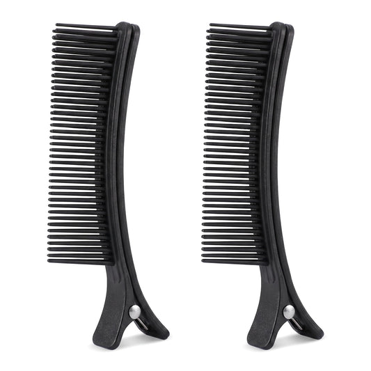 Beaupretty front view of two black clips showing professional finish and secure hold