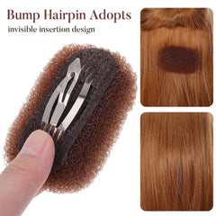 Beaupretty insert hidden in bun showing seamless disguise benefit