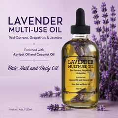 BEAUTE DE PROVENCE oil being poured to show lightweight texture and fast absorption benefit