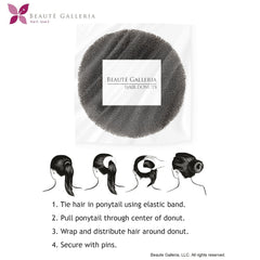 BEAUTÉ GALLERIA lifestyle bridal bun showing elegant, secure updo for events