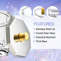 Beauticom stainless steel lid close-up showing secure fit and spill protection benefit