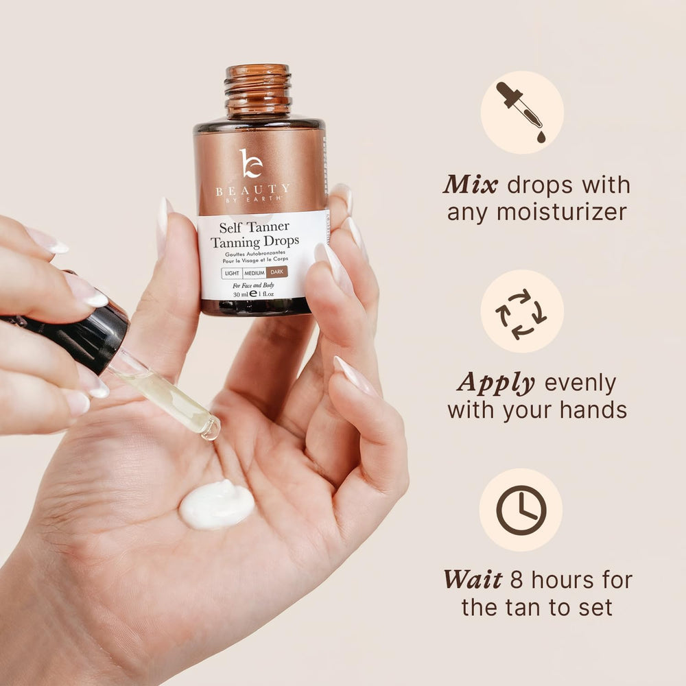 Beauty by Earth bottle beside ruler showing compact travel-friendly size