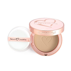 Beauty Creations compact front view showing sleek packaging and travel-ready design