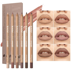 Beauty Glazed front packaging showing six nude brown pencils and product clarity