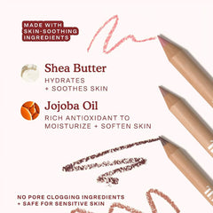 Beauty Glazed texture stroke closeup highlighting creamy non-drying formula