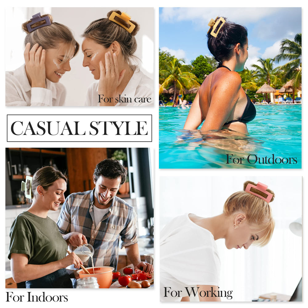 Beauty.H.C half-up hairstyle pinned with clip showing effortless styling