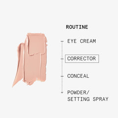 Beauty Pie application on fingertip demonstrating easy patting and controlled use