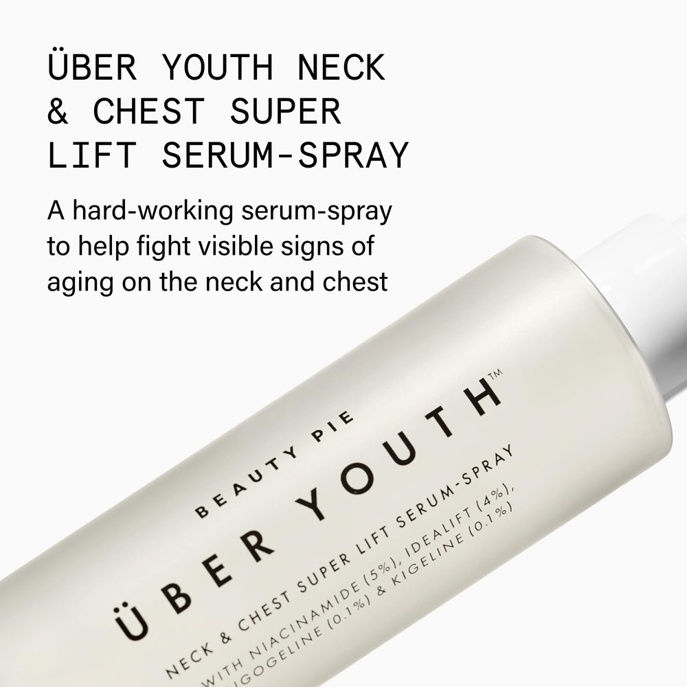 Beauty Pie being applied to neck demonstrating easy targeted use