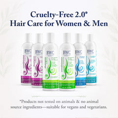 Beauty Without Cruelty bottle beside common objects to show true 8.5 oz scale