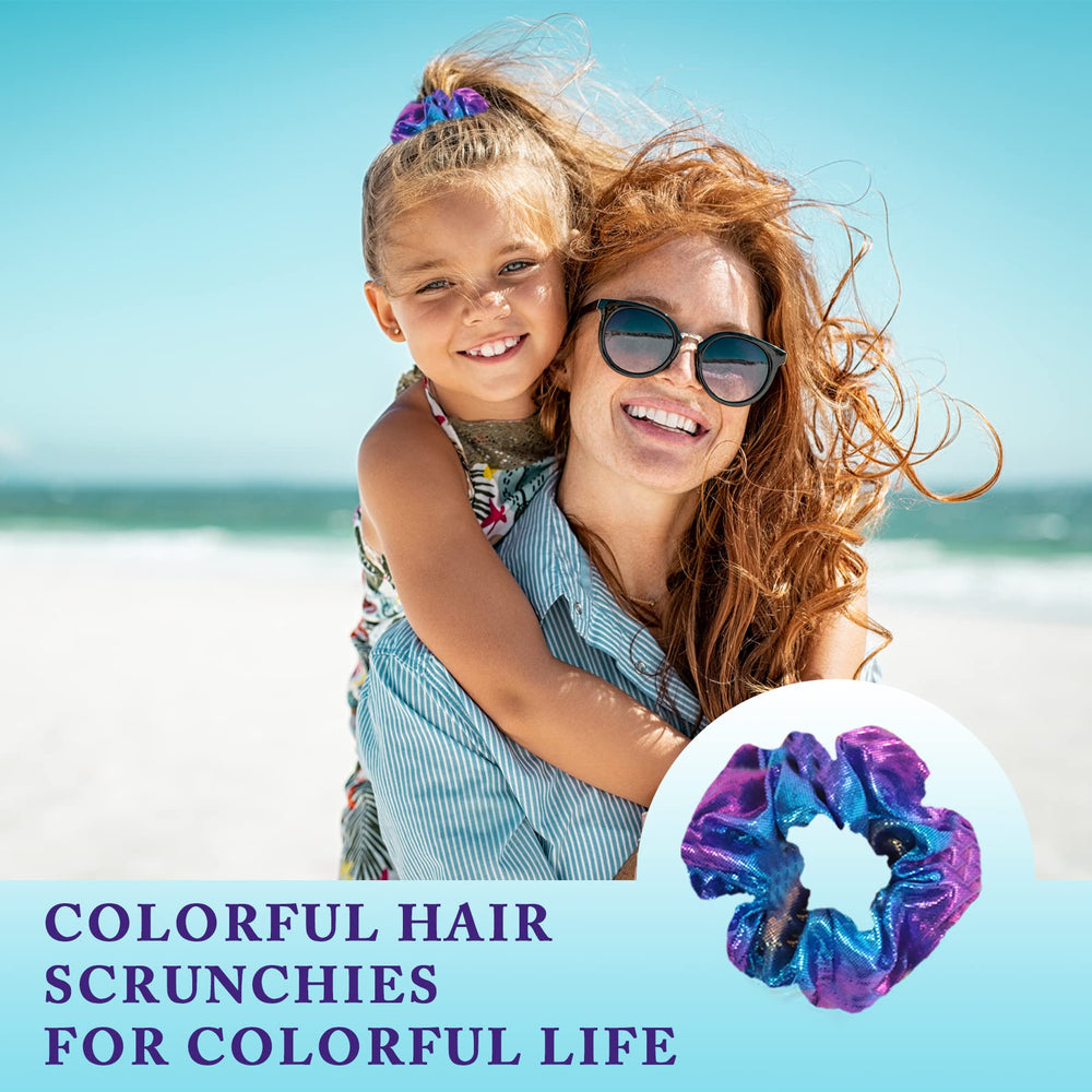 Beauty.H.C scrunchies on a vanity styled with accessories showing outfit-enhancing versatility