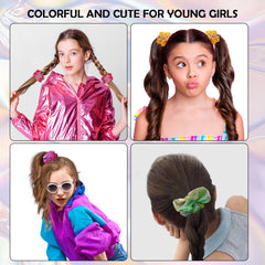 Beauty.H.C scrunchie beside ruler showing 18 cm length for fit and sizing clarity