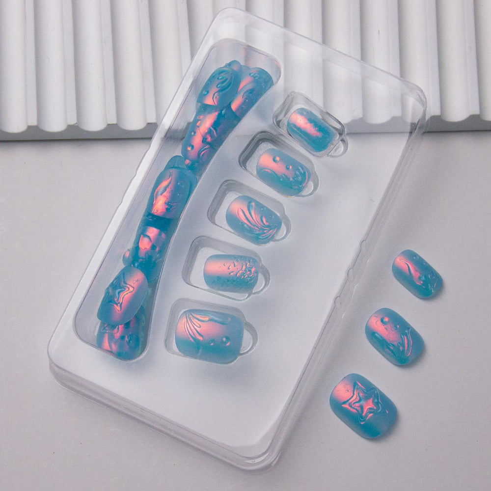 BEAWTH kit contents laid out with nails, jelly tabs, file and remover stick for easy use