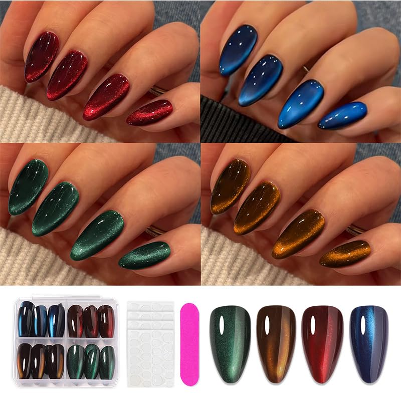 BEAWTH close-up of glossy cat eye gradient texture, highlights color depth