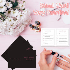 Bebbtiy instruction card in salon showing professional-use convenience