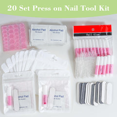 Bebbtiy kit in use during press-on application for quick results