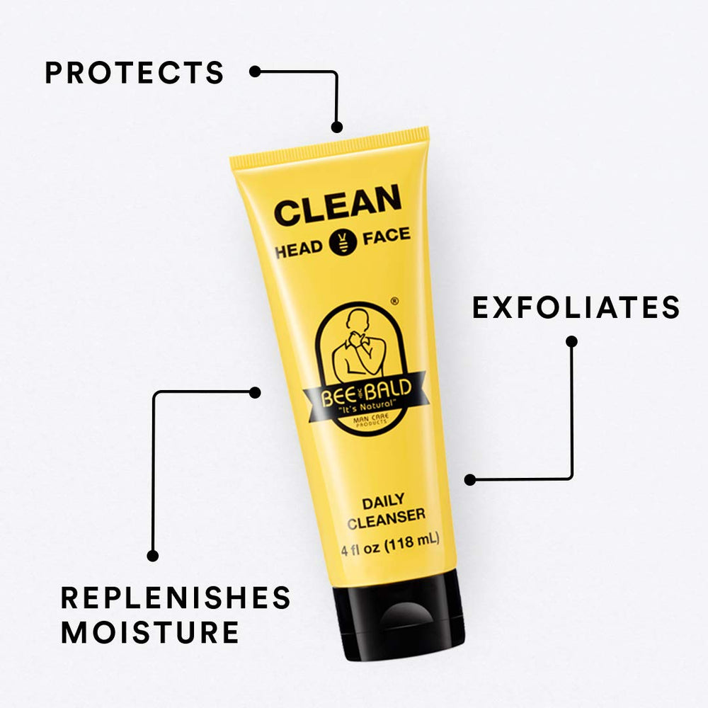 Bee Bald travel-sized bottle ideal for grooming on the go benefit