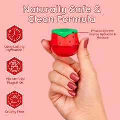 Bee Balm pot held in hand showing size and portability benefit
