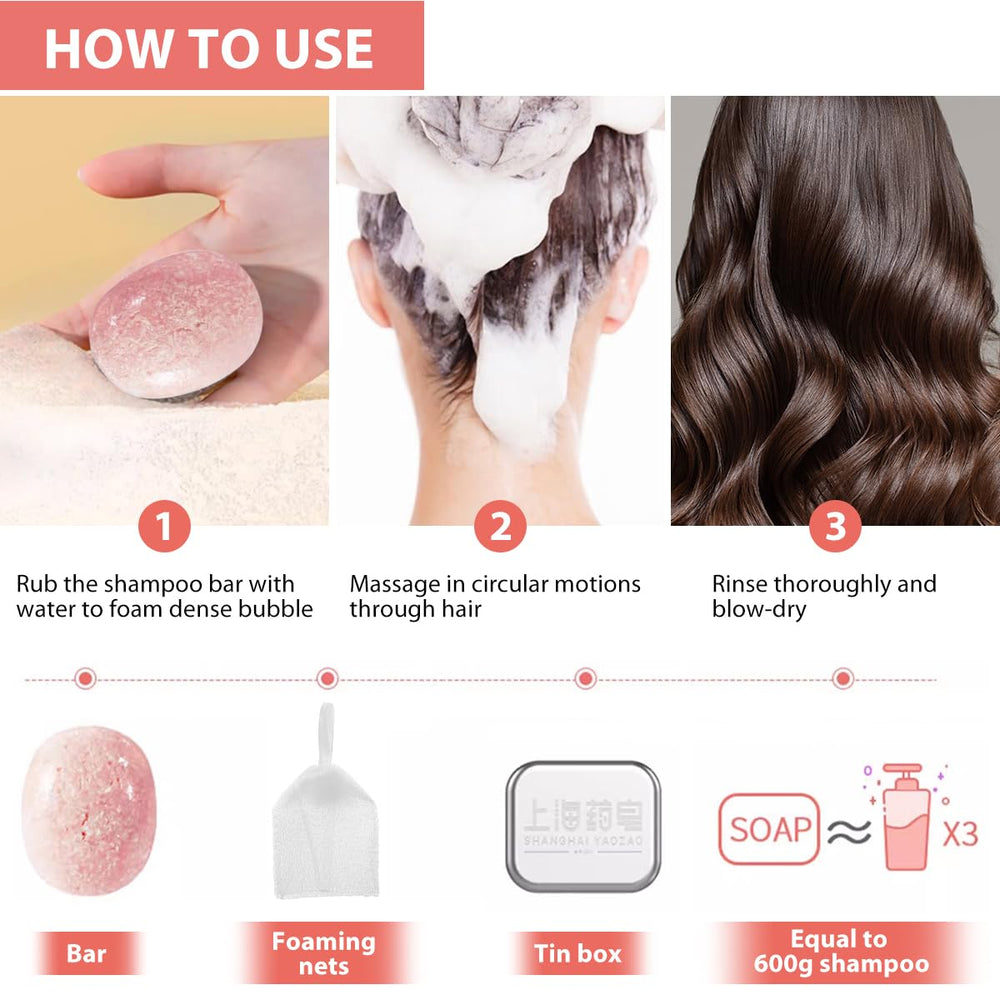 Bee & Flower shampoo bar in shower scene demonstrating at-home use and manageability