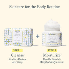 Beekman 1802 soap on shower shelf in bathroom promoting daily gentle cleanse