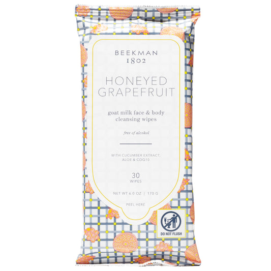 Beekman 1802 pack front showing honeyed grapefruit label and 30-count benefit