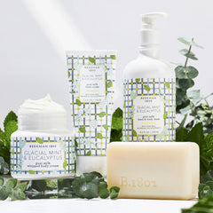 Beekman 1802 wipes staged on bathroom vanity for a refreshed skincare routine