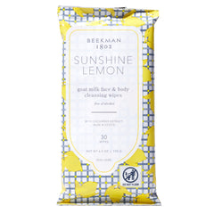 Beekman 1802 front packaging tub showing Sunshine Lemon label and 30-count benefit