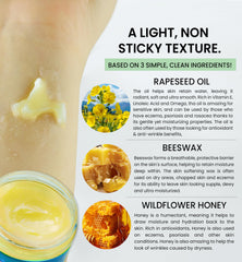 Beesaluxe balm applied to lips demonstrating softening and long-lasting hydration