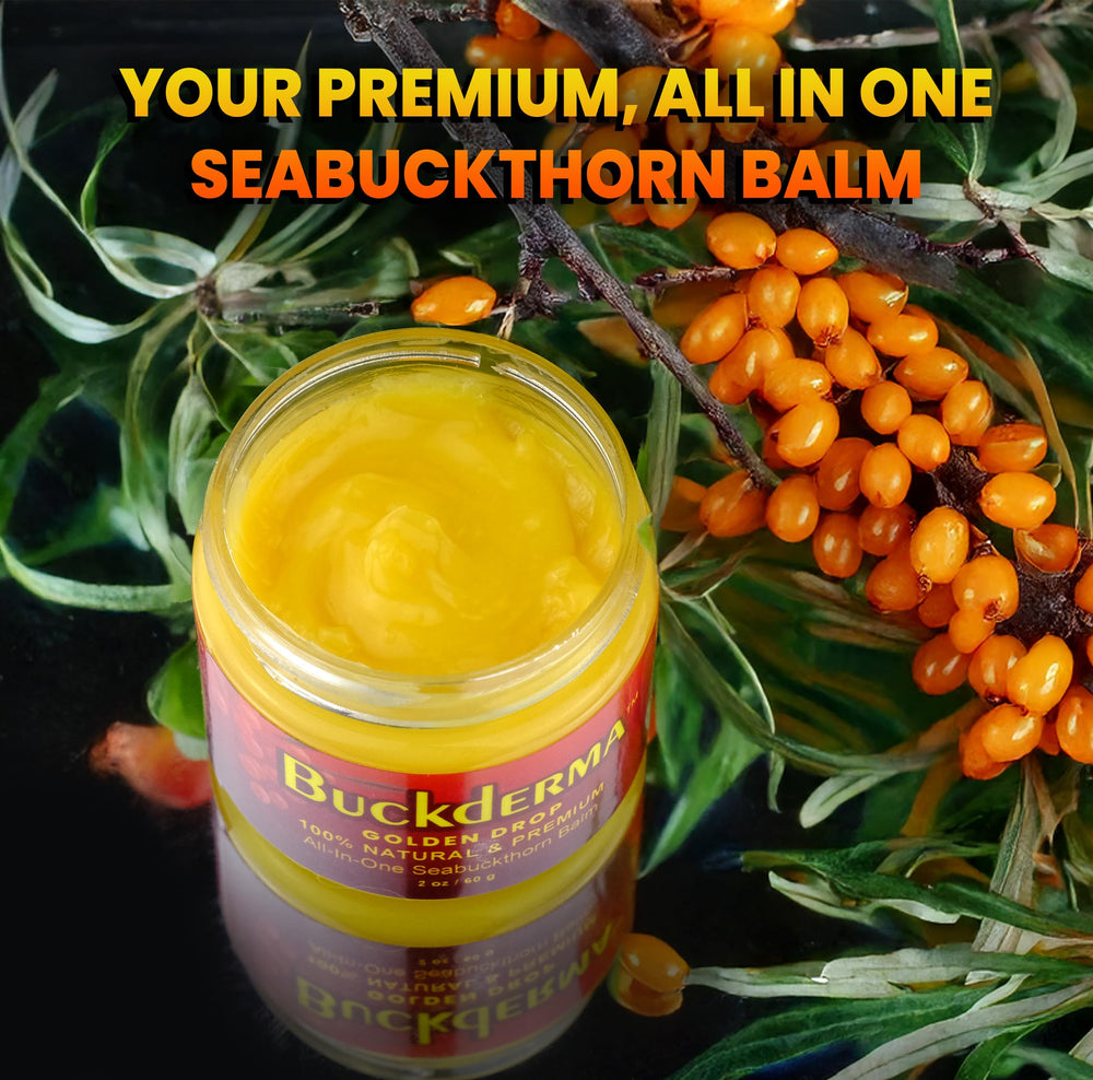 Beesaluxe Buckderma dabbed on lips and cuticles providing targeted hydration benefit