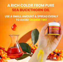Beesaluxe Buckderma texture on a spoon melting to a golden oil for easy application