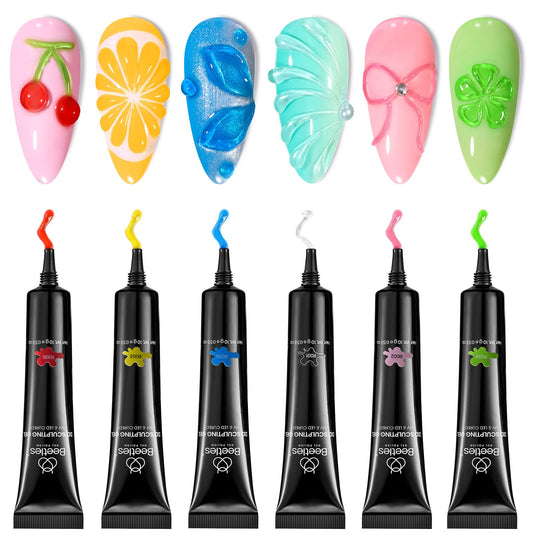 beetles 3d gel front packaging showing six colors and brand clarity
