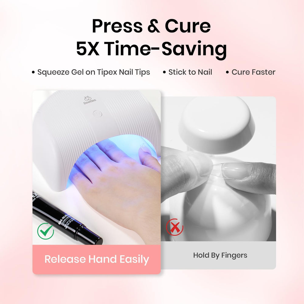 beetles application curing under UV lamp hands-free method for faster manicures