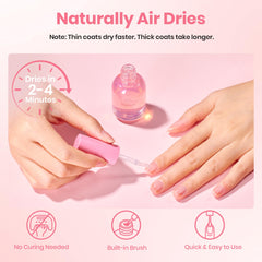 beetles application in hand demonstrating simple two-coat routine benefit